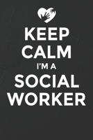 Keep Calm I'm A Social Worker Notebook: White Blank Keep Calm I'm A Social Worker Notebook / Journal Gift ( 6 x 9 - 110 blank pages ) 1712143735 Book Cover