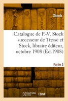 Catalogue analytique de pièces de théâtre classées de P.-V. Stock 2329813007 Book Cover