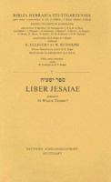 Biblia Hebraica Stuttgartensia: Liber Jesaiae 3438052075 Book Cover