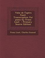 Faust Waltz Elementary Piano Sheet Music 1015620310 Book Cover