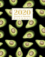 2020 Weekly And Monthly Planner: A Legendary Planner January - December 2020 with Avocado Pattern Cover 1673942881 Book Cover