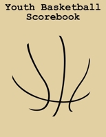 Youth Basketball Scorebook: 50 Game Scorebook with Scoring by Quarters (8.5 x 11) - Scoring by Half 1690834609 Book Cover