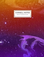 Cornell Notes Notebook: Trendy Space Marble Cover Design Cornell Note Paper Notebook. Nifty Large College Ruled Medium Lined Journal Note Taking System for School and University 1694062791 Book Cover