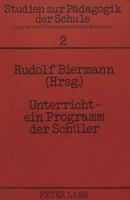 Unterricht - Ein Programm Der Schueler 3820469508 Book Cover