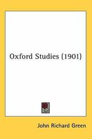 Oxford Studies... 0548803277 Book Cover