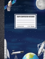 Graph Composition Notebook 1 cm: Coordinate Paper, Squared Graphing Composition Notebook, 1 cm Squares Quad Ruled Notebook Space Race Cover 168649727X Book Cover