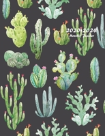 2020-2024 Monthly Planner: Large Five Year Planner with Beautiful Cactus Cover 1692569961 Book Cover