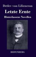 Letzte Ernte 374372894X Book Cover