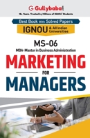 MS-06 Marketing for Managers 8189086707 Book Cover