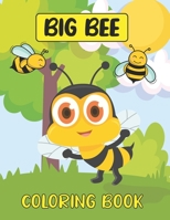 Big Bee Coloring Book: Perfect For Young Children Preschool Elementary Toddlers, Cute Bee's Coloring Book For Young Kids, Volume-01 B096LPW7LP Book Cover