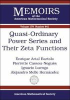 Quasi-Ordinary Power Series and Their Zeta Functions 0821838768 Book Cover