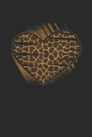 Giraffe Heart: Giraffes Notebook, Dotted Bullet (6 x 9 - 120 pages) Animal Themed Notebook for Daily Journal, Diary, and Gift 1691267171 Book Cover