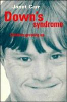 Down's Syndrome: Children Growing Up 0521469333 Book Cover