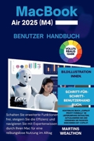MACBOOK AIR 2025 (M4) BENUTZER HANDBUCH: "Schalten Sie erweiterte Funktionen frei, steigern Sie die Effizienz und navigieren Sie mit Expertenwissen ... (MARTINS WEALTHON BOOKS) (German Edition) B0FXLWZ1ZZ Book Cover