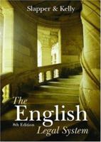 The English Legal System 1859414664 Book Cover