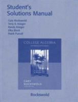 Student's Solutions Manual to accompany College Algebra with Modeling and Visual 3rd Edition 0321280865 Book Cover