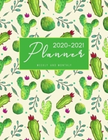 2020-2021 Weekly And Monthly Planner: Calendar Schedule, Squares Quad Ruled Notes, Dot Notes, No Holiday(January 2020 through December 2021) 8.5 x 11 Cactus 1692279211 Book Cover