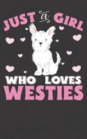 Just A Girl Who Loves Westies: West Highland Terrier Notebook Journal | 100 Pages | Perfect Gift For West Highland Terrier Owners 1698283563 Book Cover