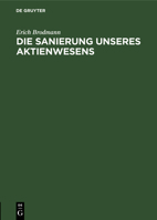 Die Sanierung Unseres Aktienwesens 3111108244 Book Cover