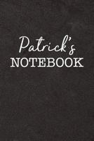 Patrick's Notebook: Personalized Scrapbook for Men 1798939169 Book Cover