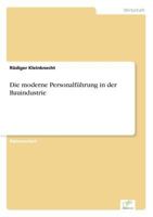 Die Moderne Personalfuhrung in Der Bauindustrie 3838617266 Book Cover