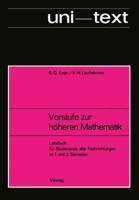 Vorstufe Zur Hoheren Mathematik: Lehrbuch Fur Studierende Aller Fachrichtungen Im 1. Und 2. Semester 3322980057 Book Cover