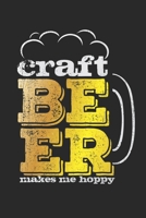 Craft Beer Makes Me Hoppy: Notebook A5 Size, 6x9 inches, 120 lined Pages, Musical Musicals Performing Arts Art Actor Acting Actress 1699432341 Book Cover