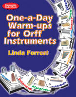 One-a-Day Warm-ups for Orff Instruments (Reproducible Student Parts) 0893285994 Book Cover
