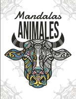 Mandalas Animales: Libro para colorear para adultos y adolescentes - Mandala - Antiestrés, relajación - Gran formato B08L5XQQTD Book Cover
