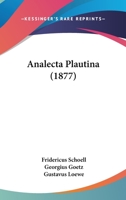 Analecta Plautina 1104030306 Book Cover