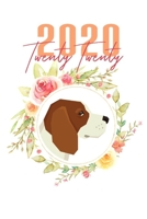 2020: Beagle Floral Daily Planner Diary 1674247281 Book Cover