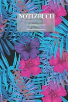 Notizbuch Garten Muster Pattern Pflanzen Blumen Pflanze Flower Blüte Lila Pink Blau Schwarz: • 111 Seiten  • EXTRA Kalender 2020 •  Einzigartig • ... • Geschenk • Geschenkidee (German Edition) 1670971147 Book Cover