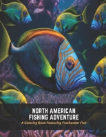 North American Fishing Adventure: A Coloring Book Featuring Freshwater Fish B0C5FXNHYJ Book Cover