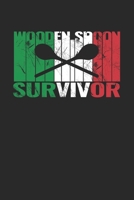 Wooden Spoon Survivor: Calendar and Organizer 6x9 (A5) for Adults and Teens Thinking: I Survived The Wooden Spoon I 120 pages I Gift I Yearly, Monthly and Weekly Planner 1661812287 Book Cover