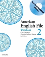 American English File Level 2: Workbook with Multi-ROM Pack 0194774341 Book Cover