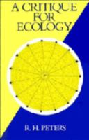 A Critique for Ecology 0521395887 Book Cover