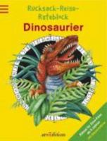 Rucksack-Reise-Rateblock Dinosaurier. Rätsel für Dino-Fans, mit Daumenkino 3760759610 Book Cover