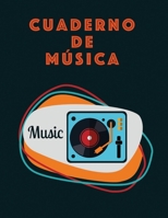 Cuaderno De Musica: Músicos Composición Libro Instrumento Manuscrito Personal Papel Piano Guitarra Estándar 13 Bastón Cuaderno grande / Diario Regalo ... Tapa blanda, Acabado mate (Spanish Edition) B083XX64WQ Book Cover