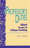 A Professor's Duties 0847679527 Book Cover