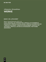 Athanasius Werke: Band II: Die "Apologien": Lieferung 8 3110178567 Book Cover