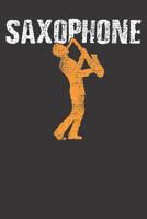 Notebook: College Ruled 6x9 120 Pages Saxophone Jazz Musician Gift Baritone Musical 1081977493 Book Cover