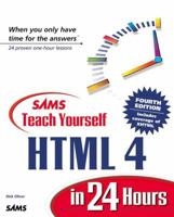 Sams Teach Yourself Html 4 in 24 Hours (Teach Yourself in 24 Hours Series) 0672317249 Book Cover