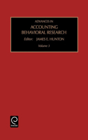 Advances In Accounting Behavioral Research, Volume 3 0762306688 Book Cover