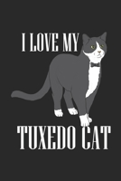 I Love My Tuxedo Cat: Notebook 6x9 Dotgrid White Paper 118 Pages - Business Cat Lovers 1079935746 Book Cover
