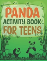 Panda Activity Book For Teens: Panda Adult Coloring Book B09SGMNTD7 Book Cover