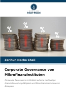 Corporate Governance von Mikrofinanzinstituten (German Edition) 6208084253 Book Cover