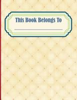 Hexagonal Chemistry Lab Book: This Book Belongs To | 8.5 x 11 | Chemistry School Graph Paper | Red and Cream 179309389X Book Cover