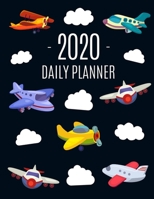 Airplane Planner 2020: For All Your Weekly Appointments! Cool 12 Months Daily Planner with Flying Aircrafts & Clouds Large Black Agenda Organizer with 2020 Calendar January - December Beautiful Plane  1710230312 Book Cover