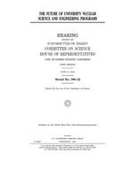 The future of university nuclear science and engineering programs 1677786477 Book Cover