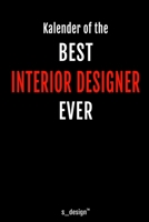 Kalender f�r Interior Designer: Immerw�hrender Kalender / 365 Tage Tagebuch / Journal [3 Tage pro Seite] f�r Notizen, Planung / Planungen / Planer, Erinnerungen, Spr�che 1706380070 Book Cover